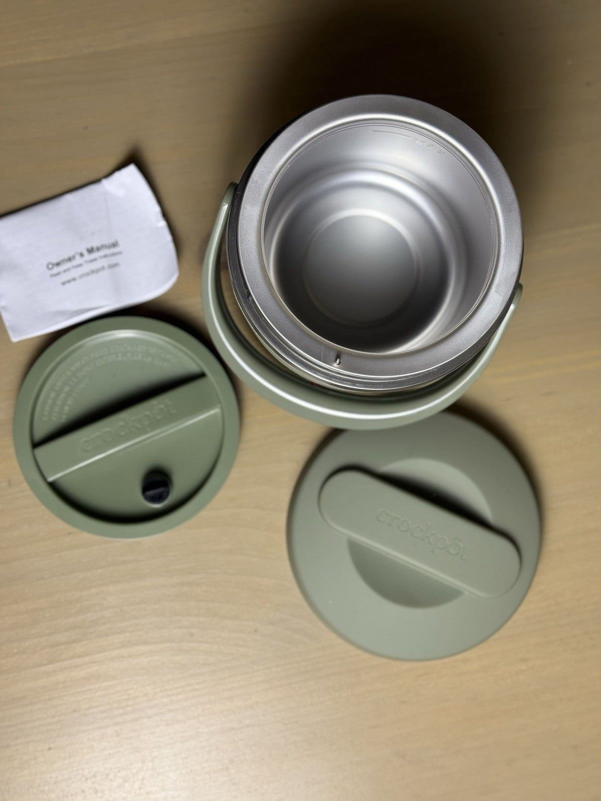 Camping / Boy Scout Set - Vintage Canteen, LL Bean Ta-ka-radi Tiles, Crockpot