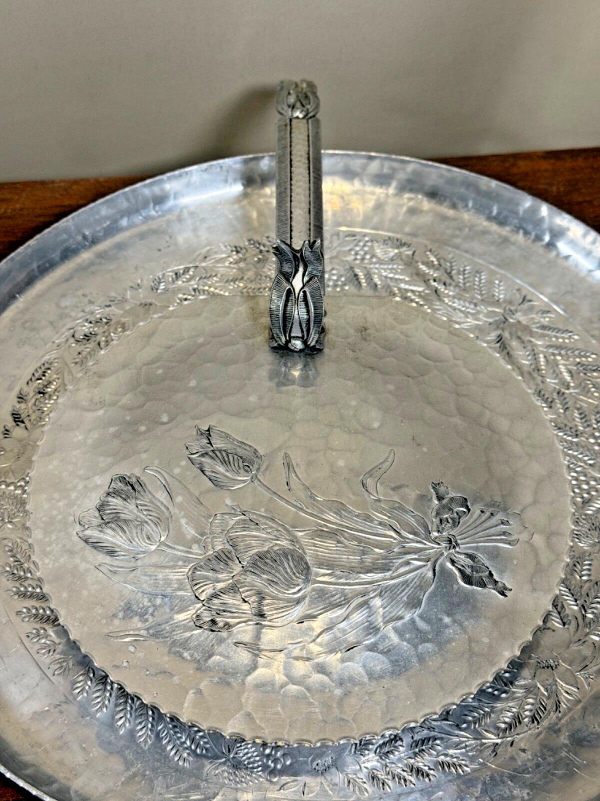 SALE! Vintage Everlast Forged Aluminum Hammered Floral Theme LOT - 4 pieces
