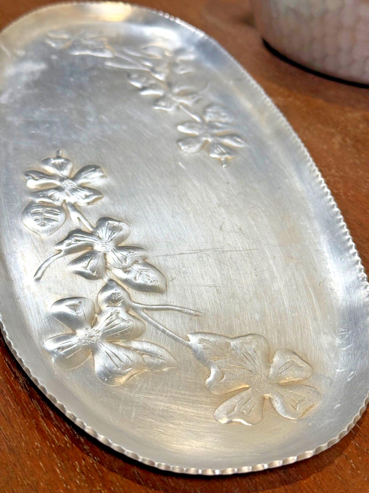 SALE! Vintage Everlast Forged Aluminum Hammered Floral Theme LOT - 4 pieces
