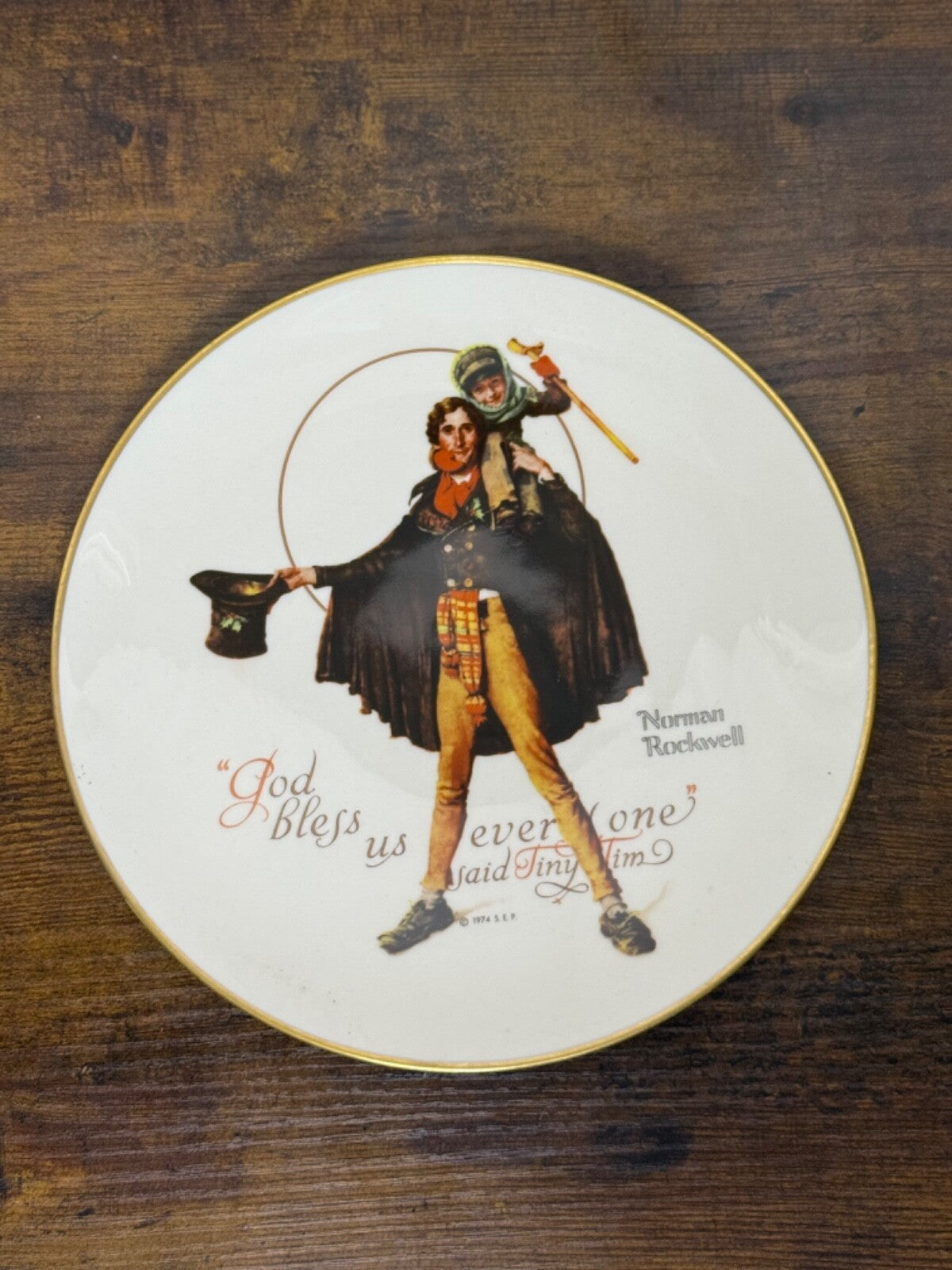 Vintage Norman Rockwell Collection LOT Print, Plates, Mugs, Tray