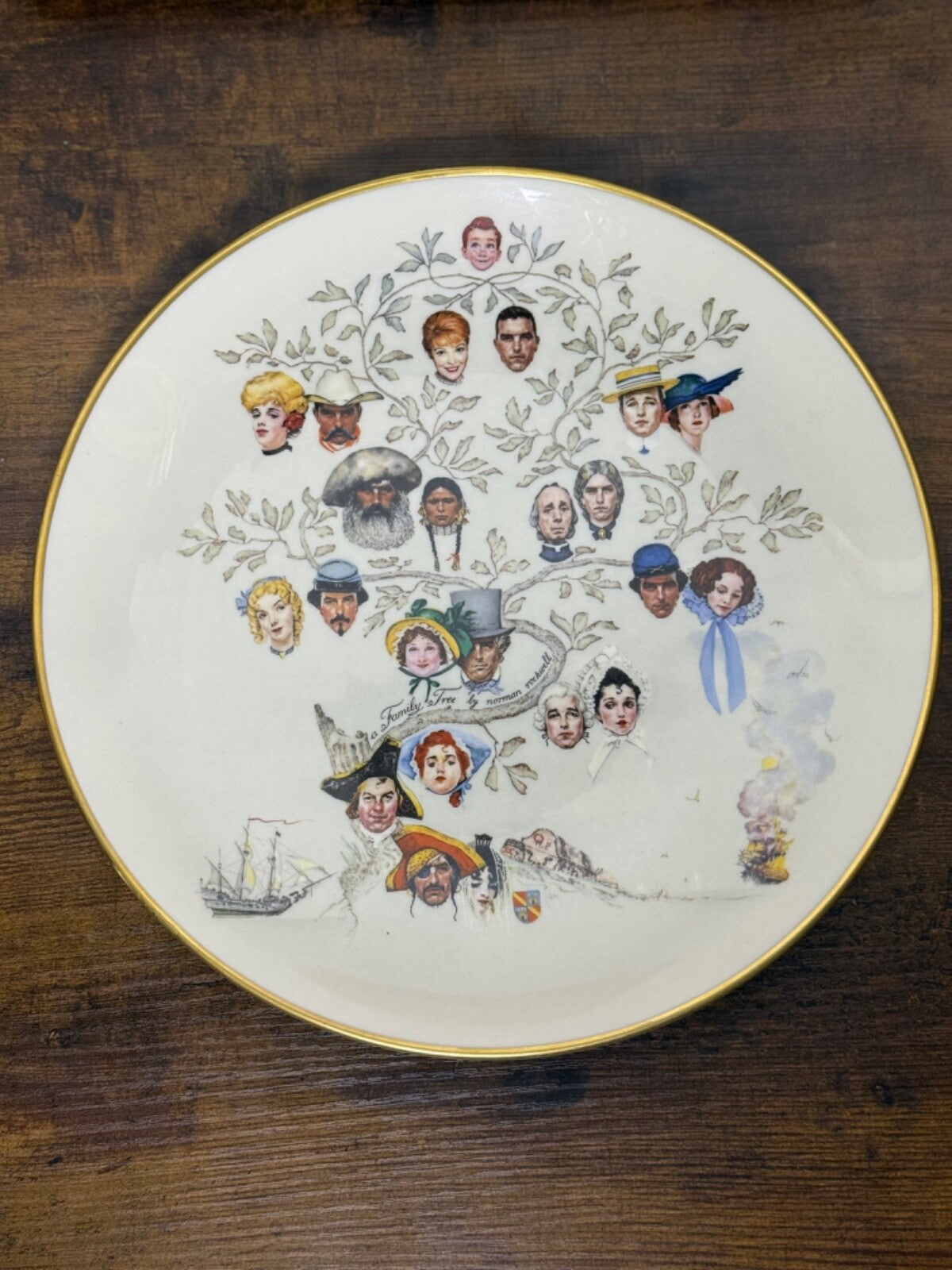 Vintage Norman Rockwell Collection LOT Print, Plates, Mugs, Tray