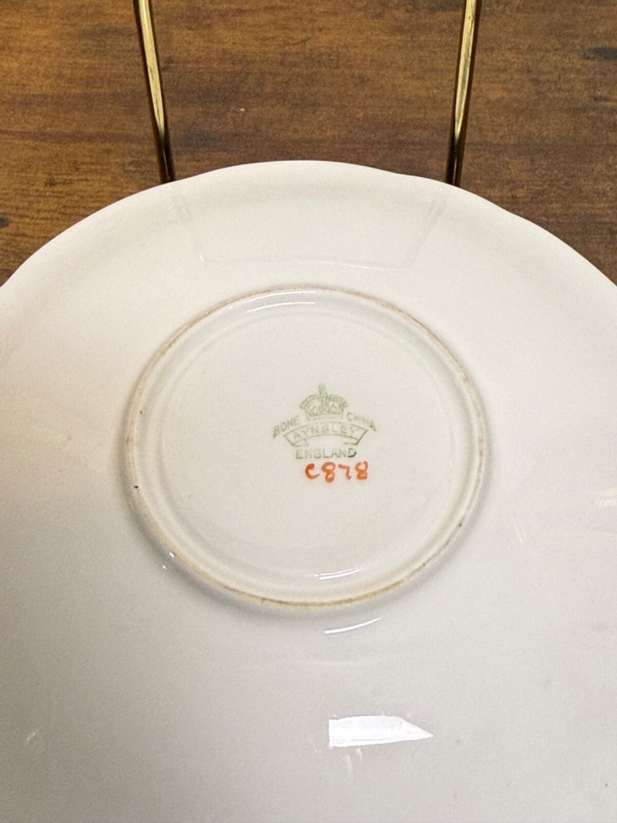 Vintage Aynsley Fine China Tea Cup & Saucer C878 Cobalt Blue & Gold