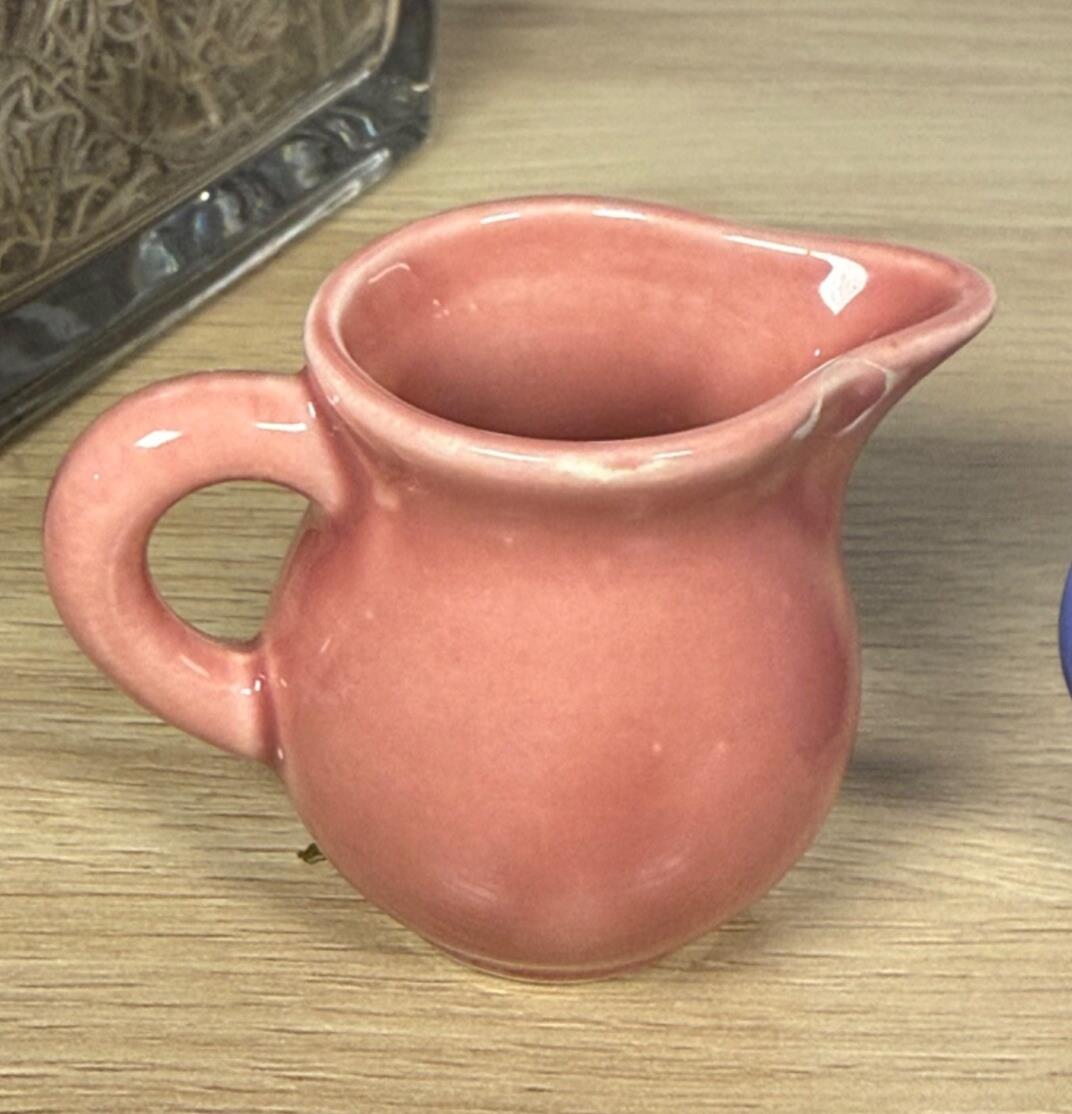 SALE! Vintage Homer Laughlin Harlequin Pottery Individual Creamers Set of 2
