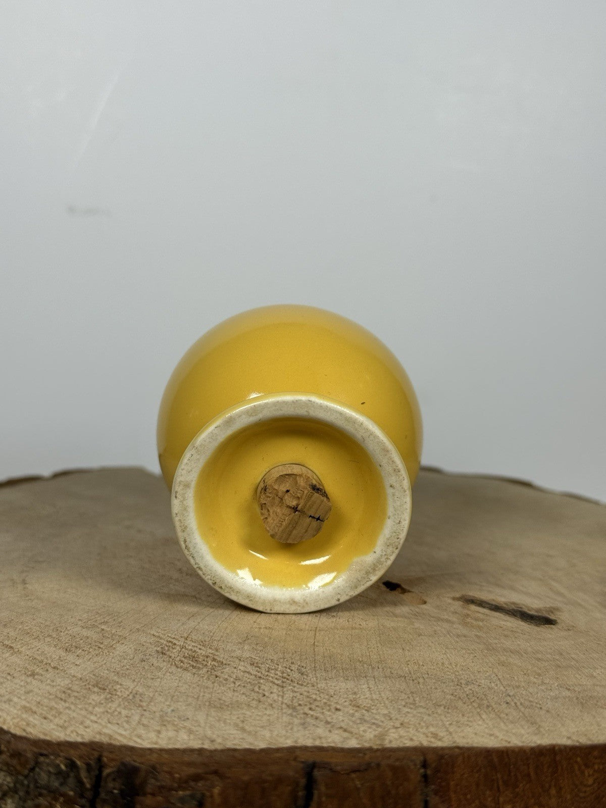 Vintage Homer Laughlin Harlequin Yellow Mini Creamer & Dish Set