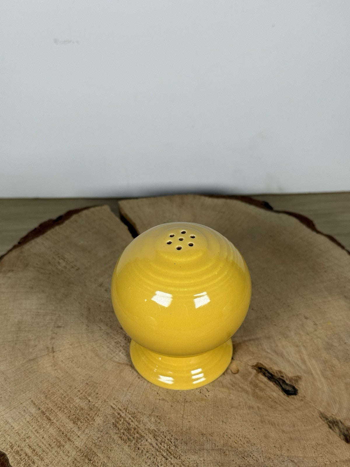 Vintage Homer Laughlin Harlequin Yellow Mini Creamer & Dish Set