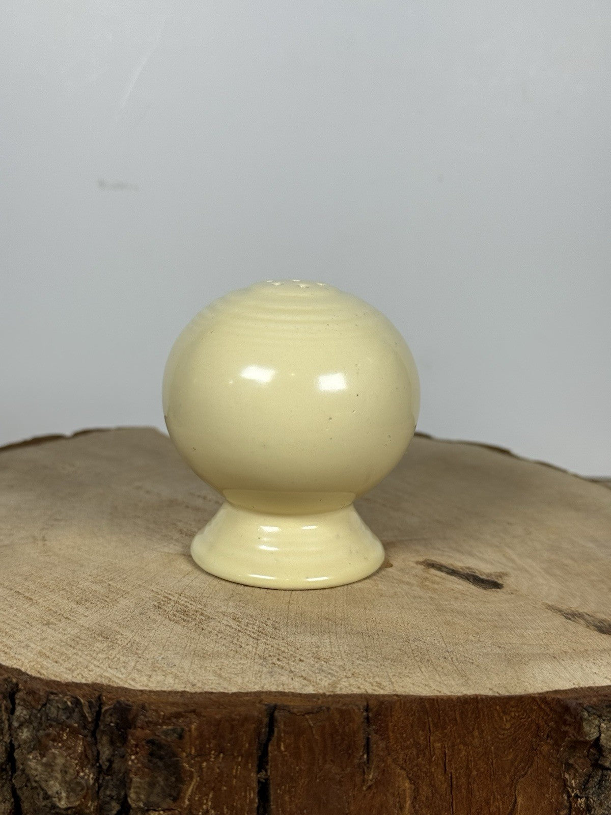 Vintage Homer Laughlin Harlequin Yellow Mini Creamer & Dish Set