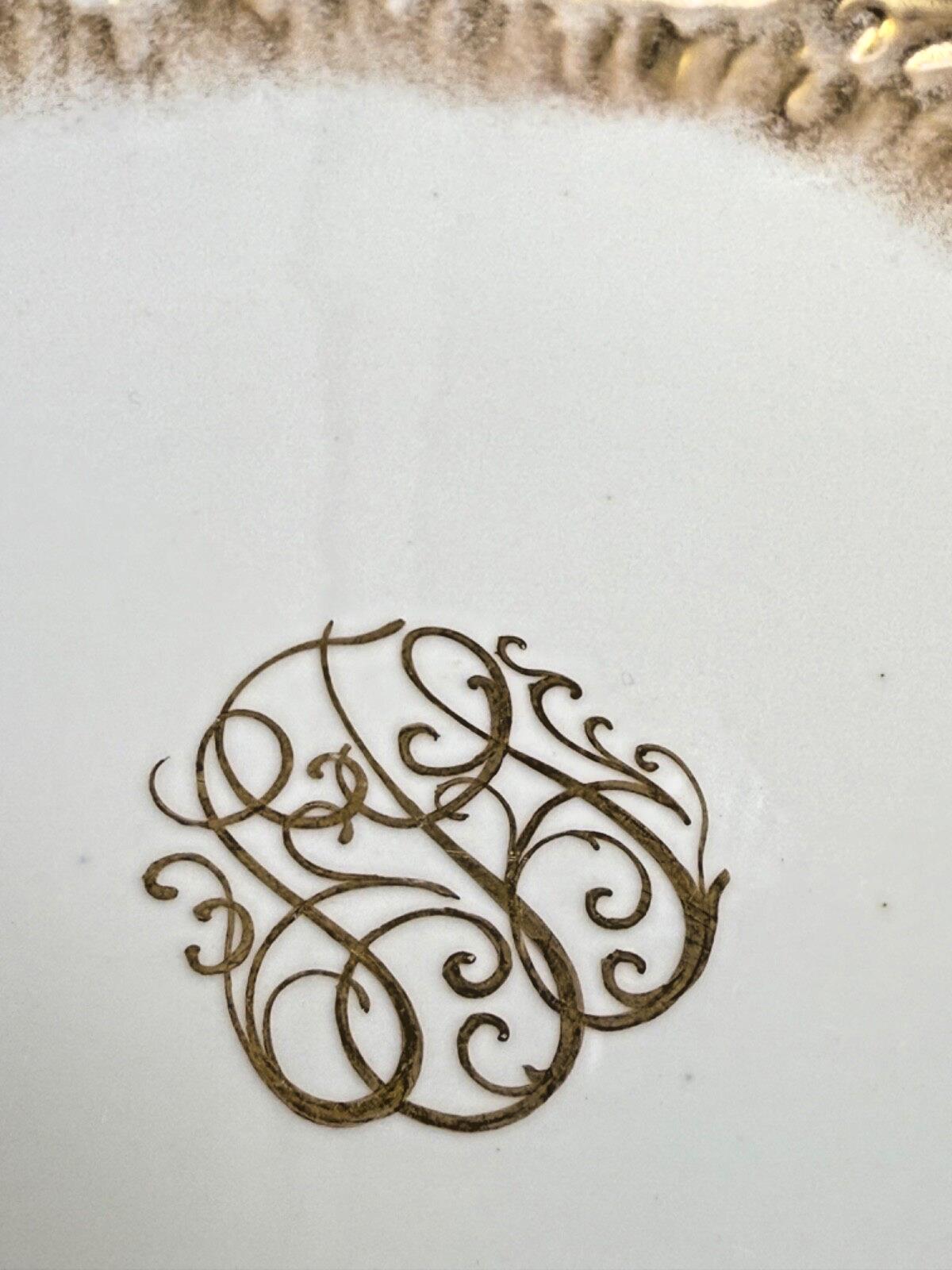 SALE! Rare Antique Belleek Willets Gold Hand painted Limoges China Dinner Plates