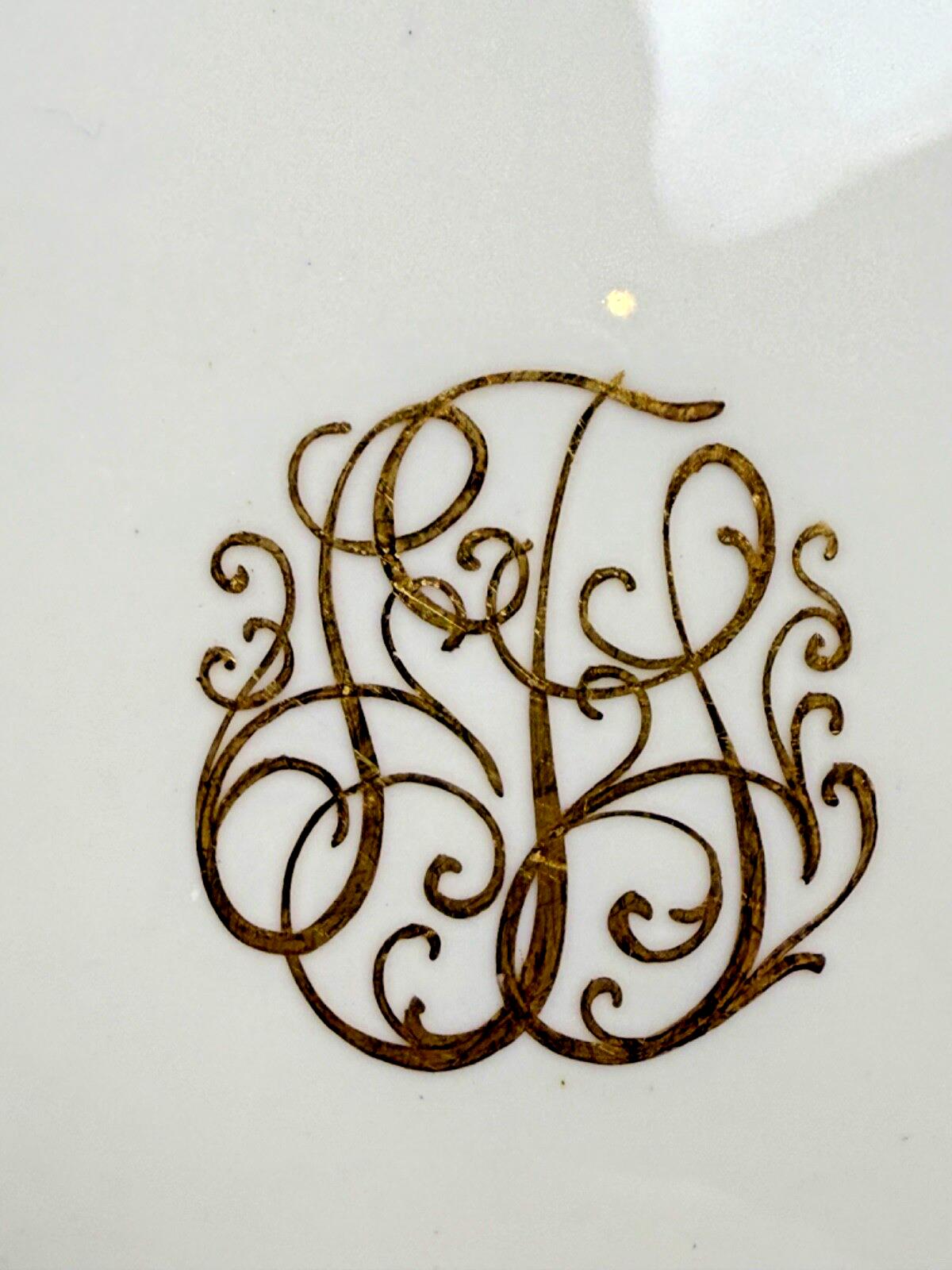 SALE! Rare Antique Belleek Willets Gold Hand painted Limoges China Dinner Plates