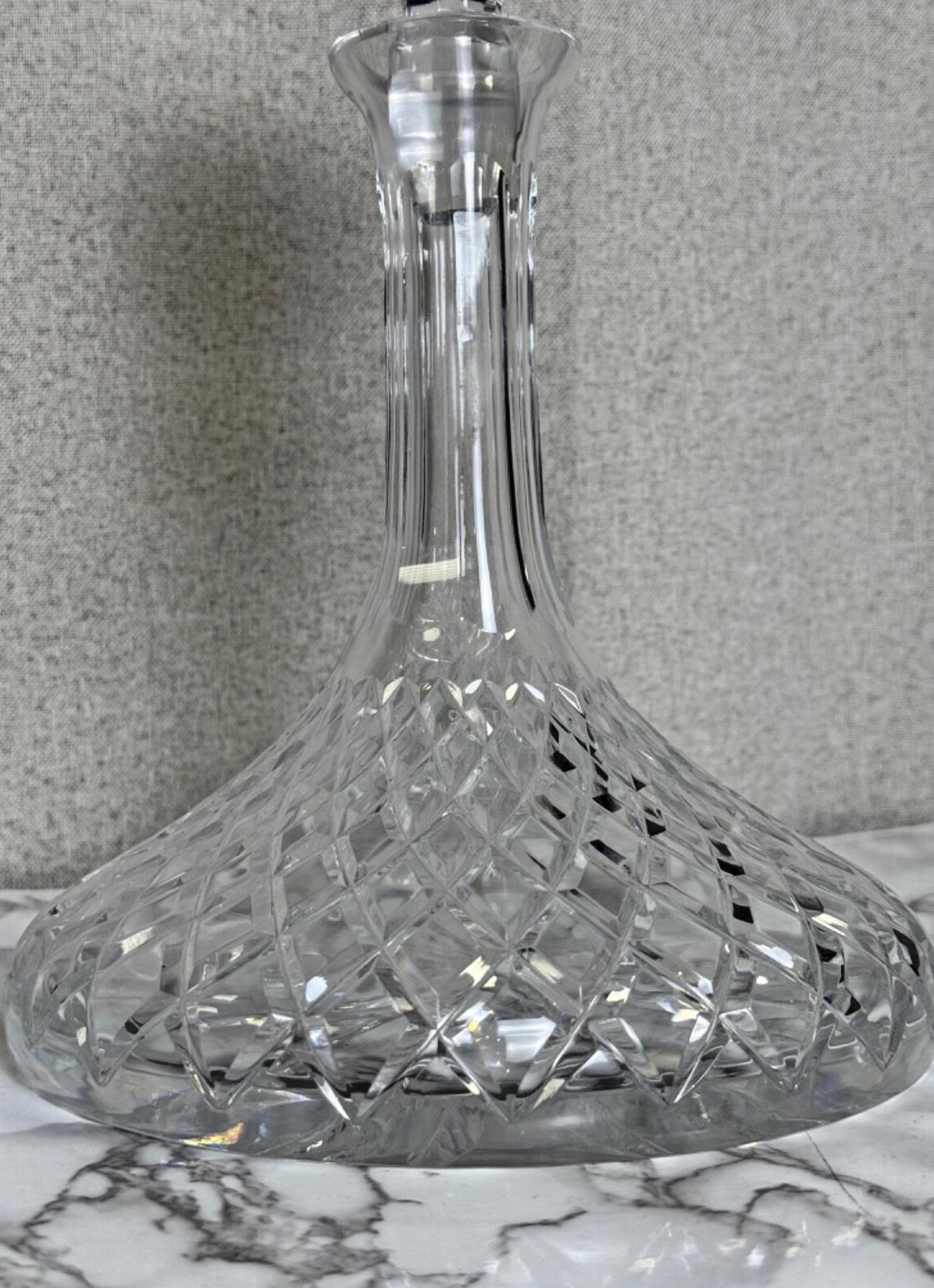 Crystal Captains Ship Liquor Decanter, Vintage, Large, Cut Crystal - SALE