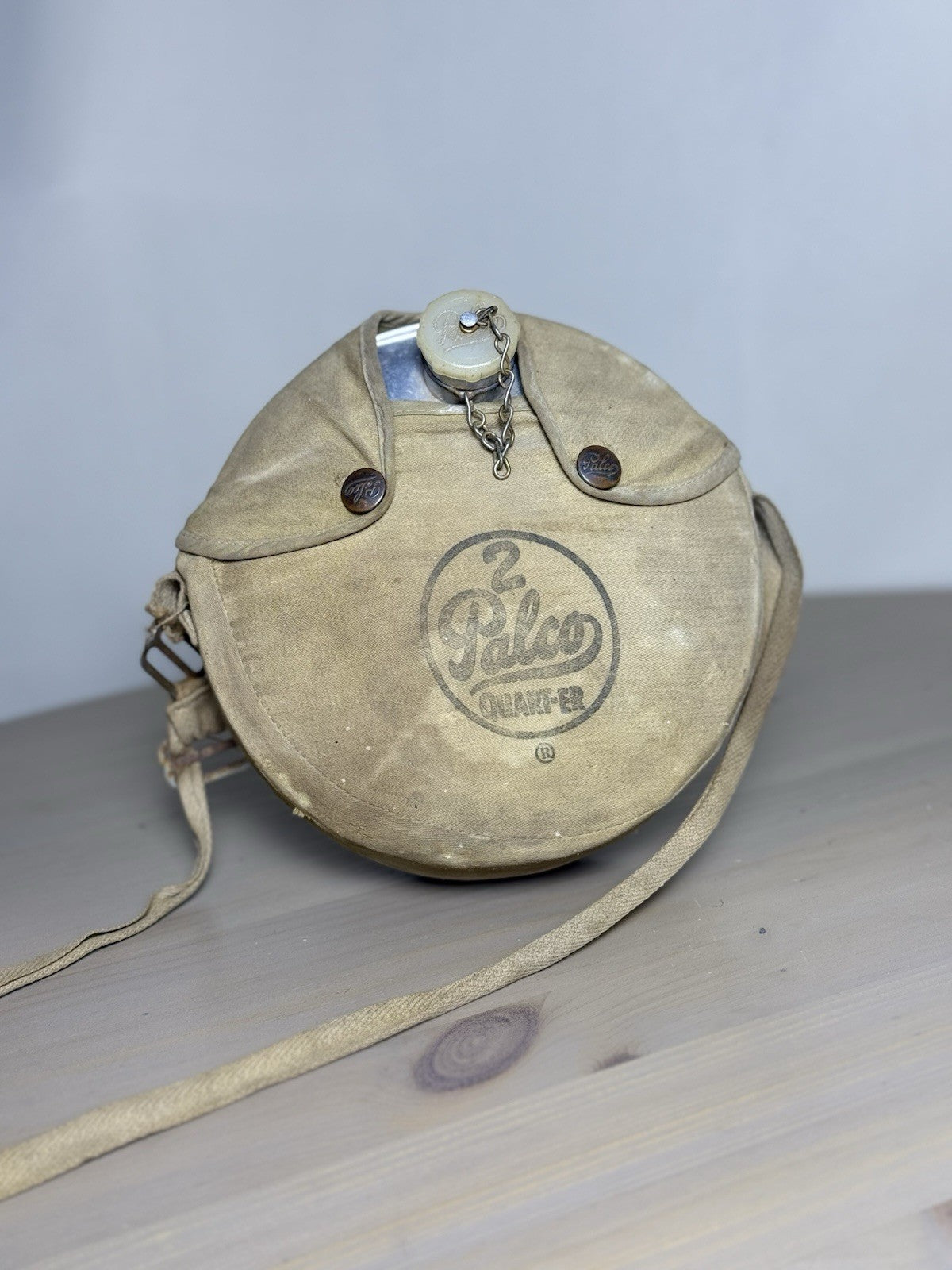 Camping / Boy Scout  Set - Vintage Canteen, LL Bean Ta-ka-radi Tiles, Crockpot