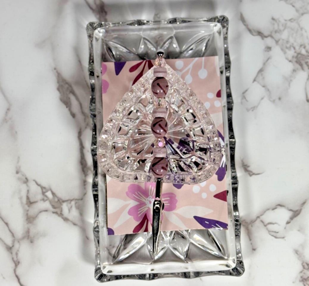 Smoking Gift Set - Vintage Crystal Ashtray & Rolling Tray w/Sammys Smoking Clips