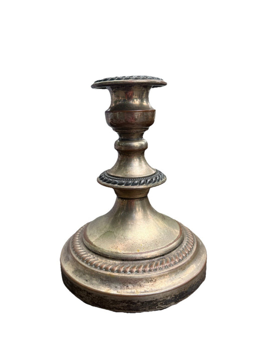 Vintage Silver Plated Copper Candle Stick - Home decor