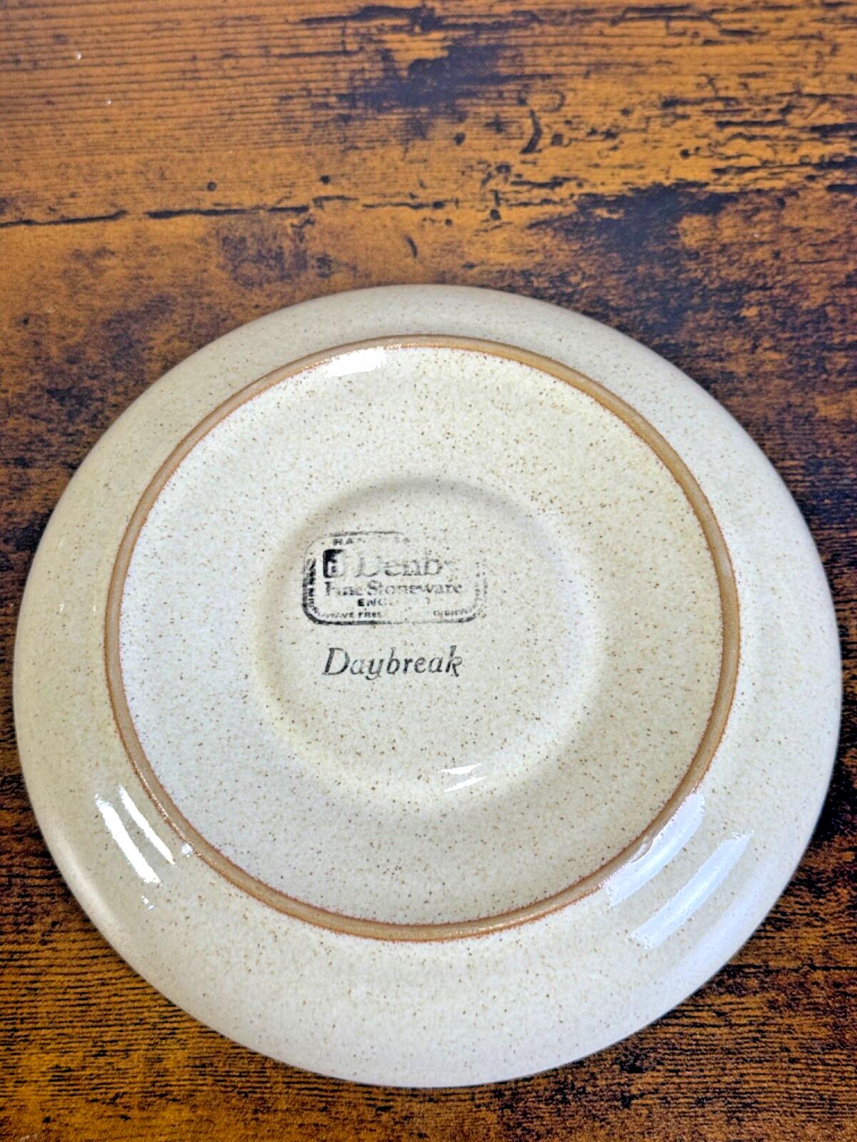 Vintage Denby Daybreak Stoneware LOT cups, saucers, creamer, sugar bowl, plate